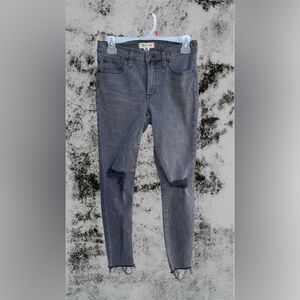 Women’s Madewell Distressed Gray Jeans